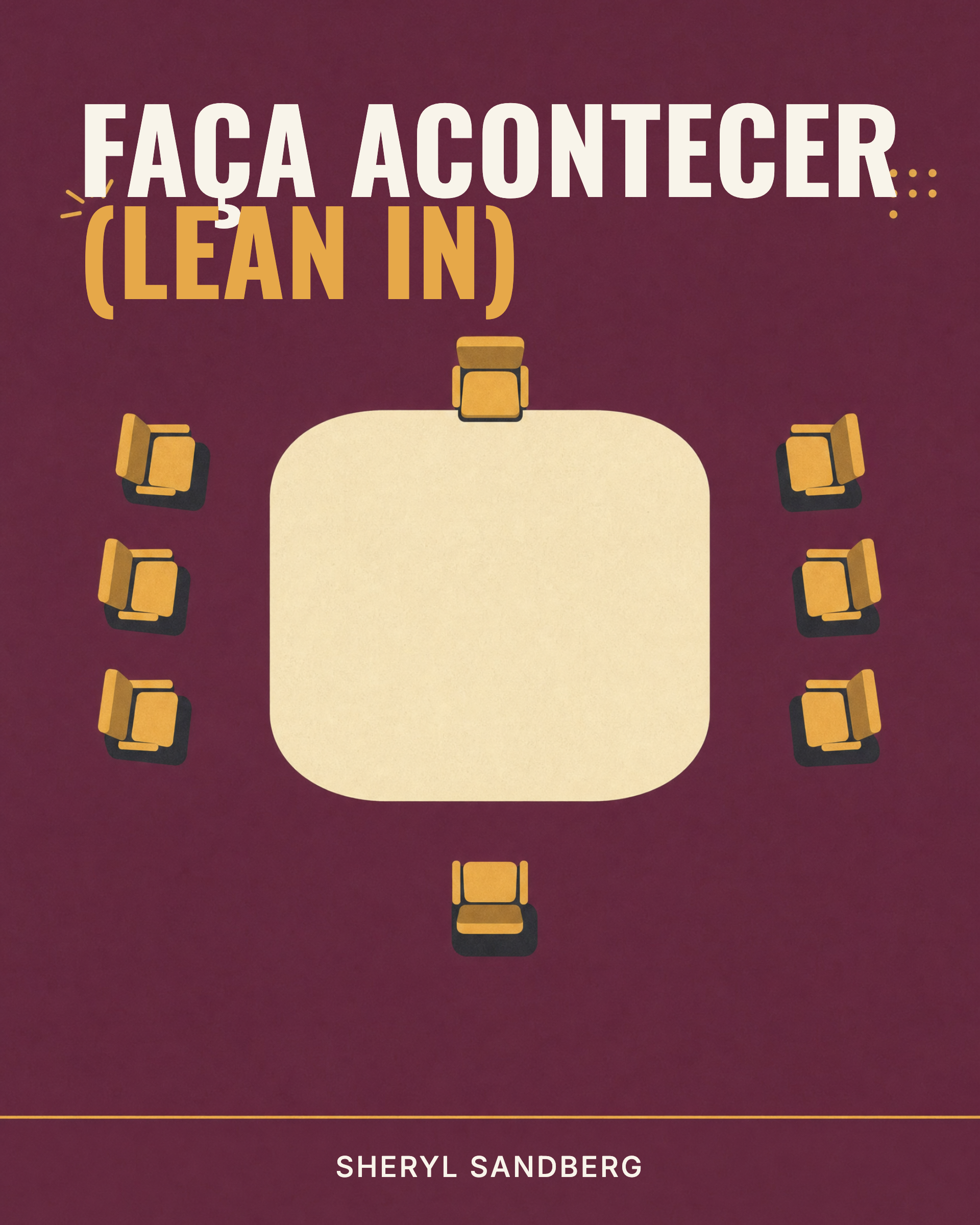 Capa de Faça Acontecer (Lean In)
